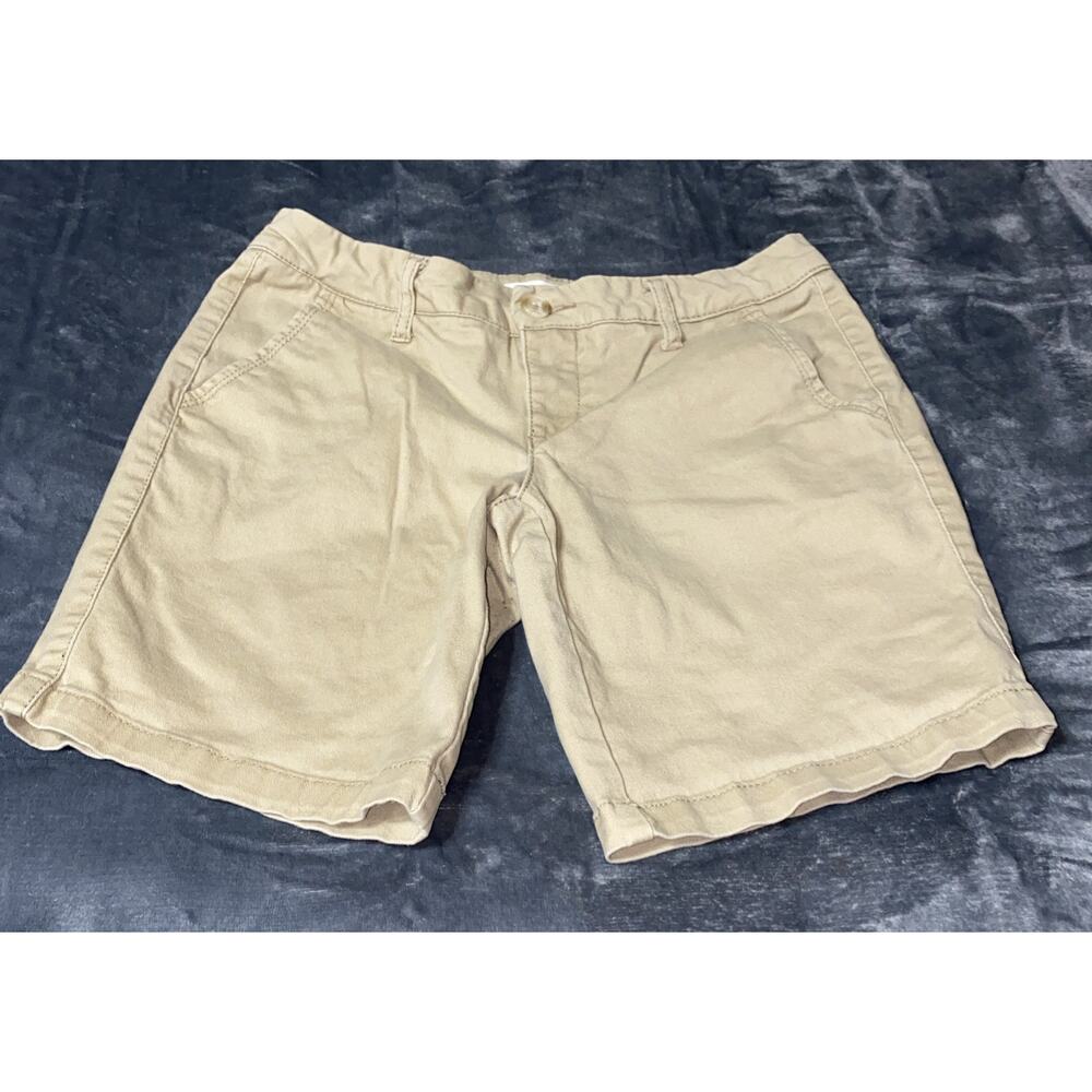 Aeropostale Bermuda Shorts Twill Womens Size 2 Khaki
